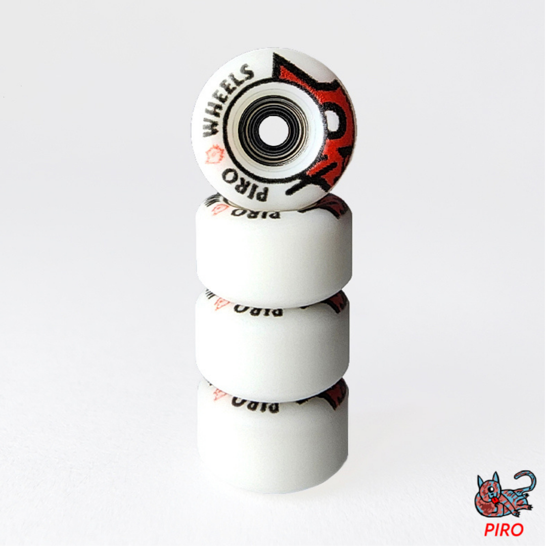 Piro Bone Head Performance Fingerboard Wheels - White