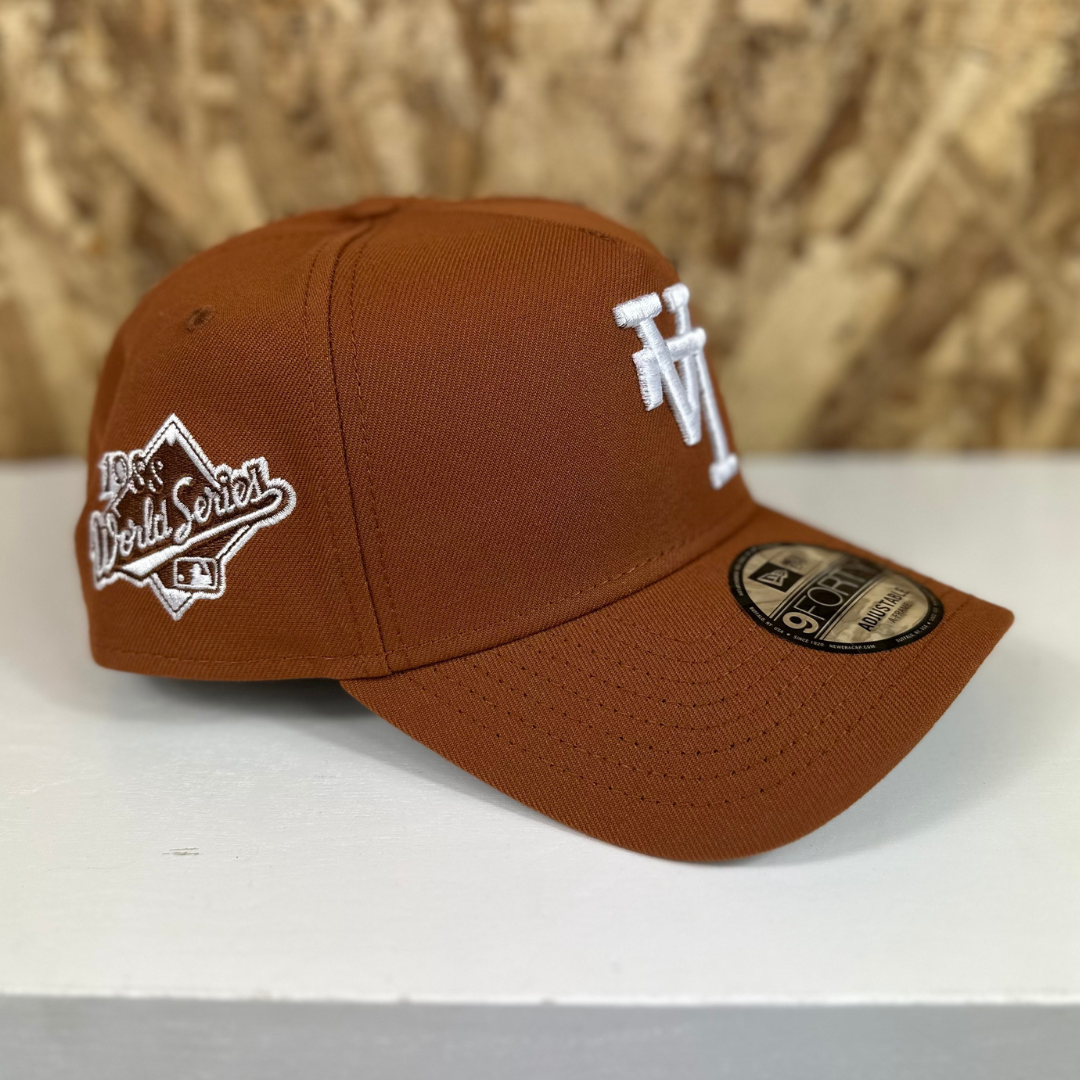 New Era A Frame 9Forty Upside Down Dodgers 1988 Series Brown