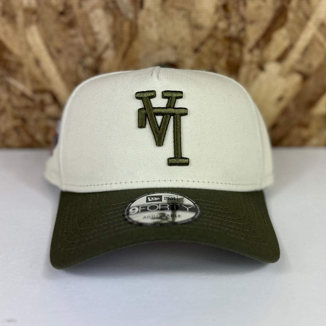 New Era A Frame 9Forty Upside Down Dodgers 40th Chrome/Olive