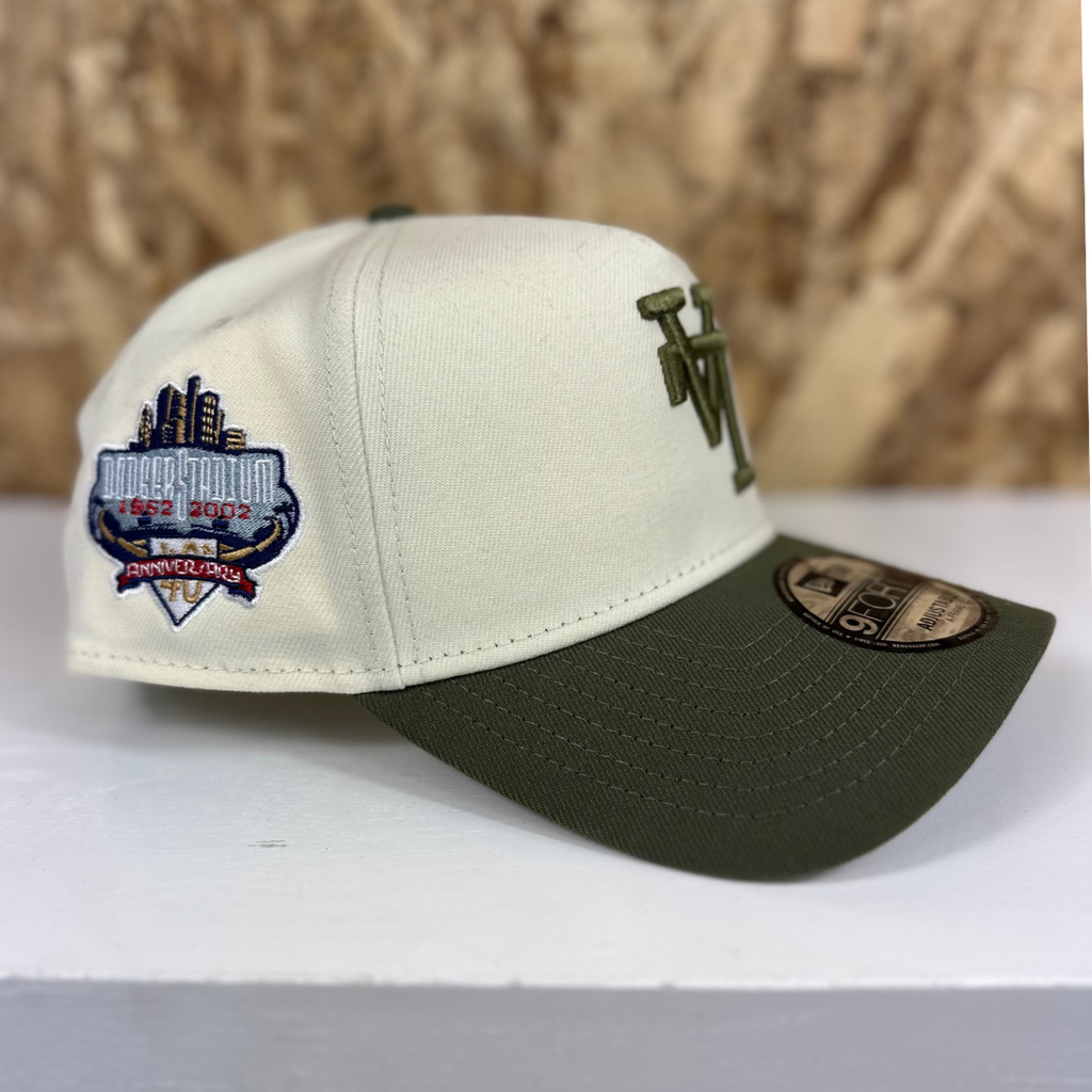 New Era A Frame 9Forty Upside Down Dodgers 40th Chrome/Olive