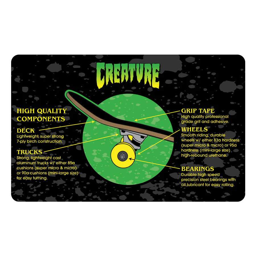 Creature Logo Outline Complete Skateboard - 8.25