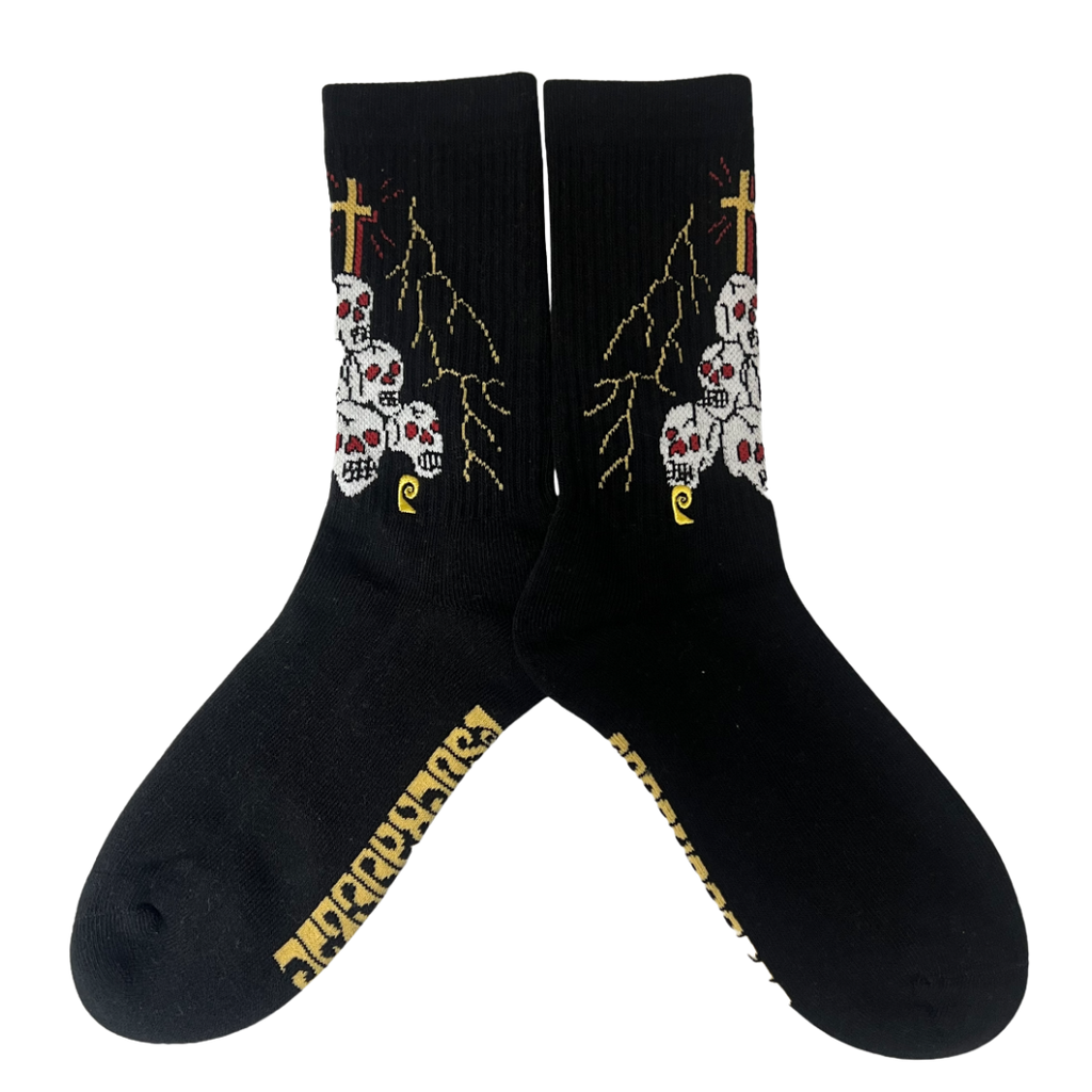 Psockadelic Dying To Live Socks - Black