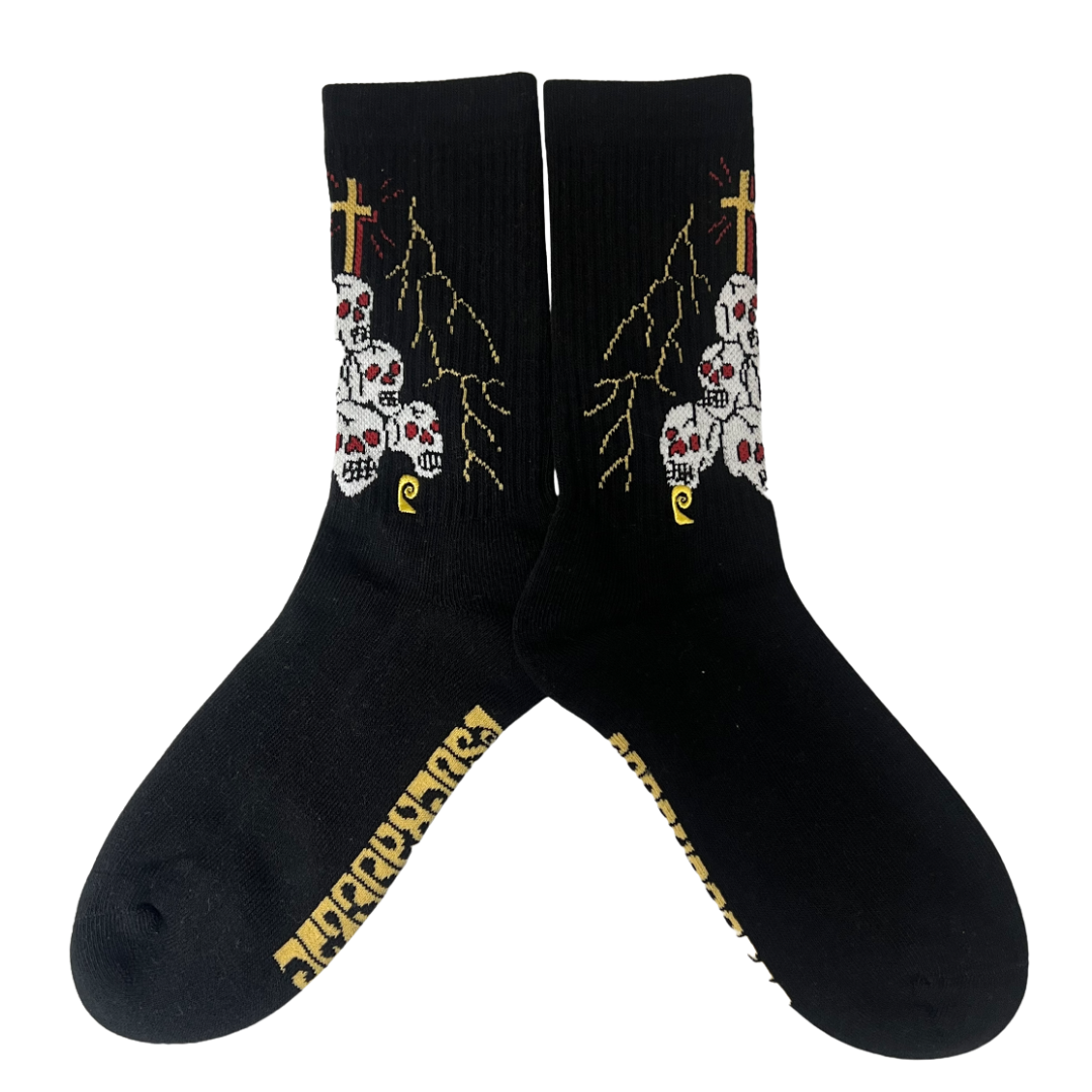 Psockadelic Dying To Live Socks - Black