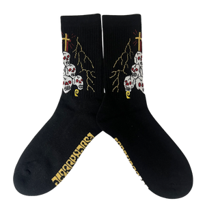 Psockadelic Dying To Live Socks - Black