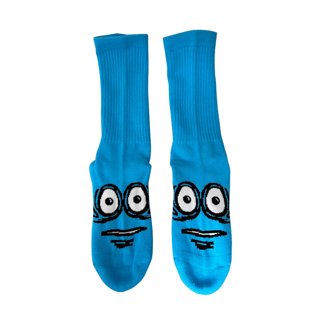 Big Egg Socks - Cyan