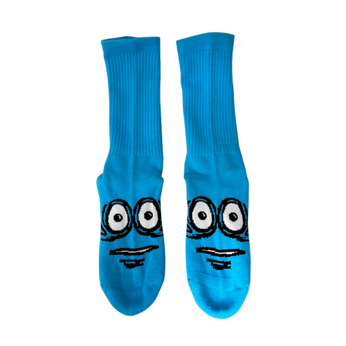 Big Egg Socks - Cyan
