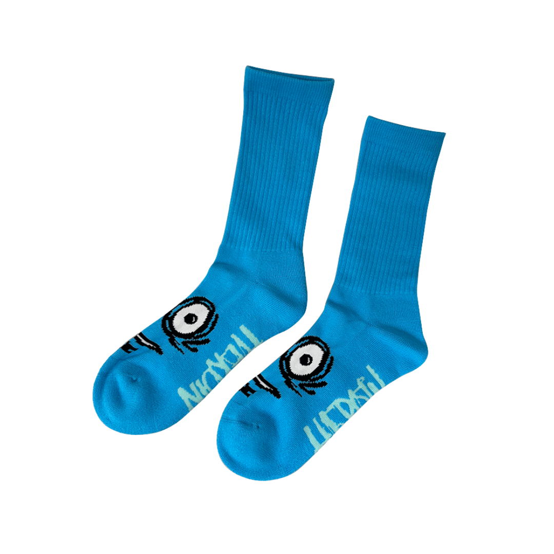 Big Egg Socks - Cyan
