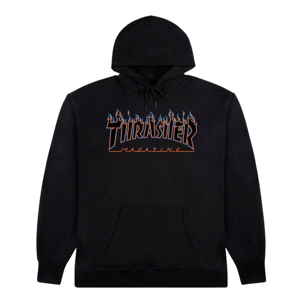 Flame Blue Orange Hoodie