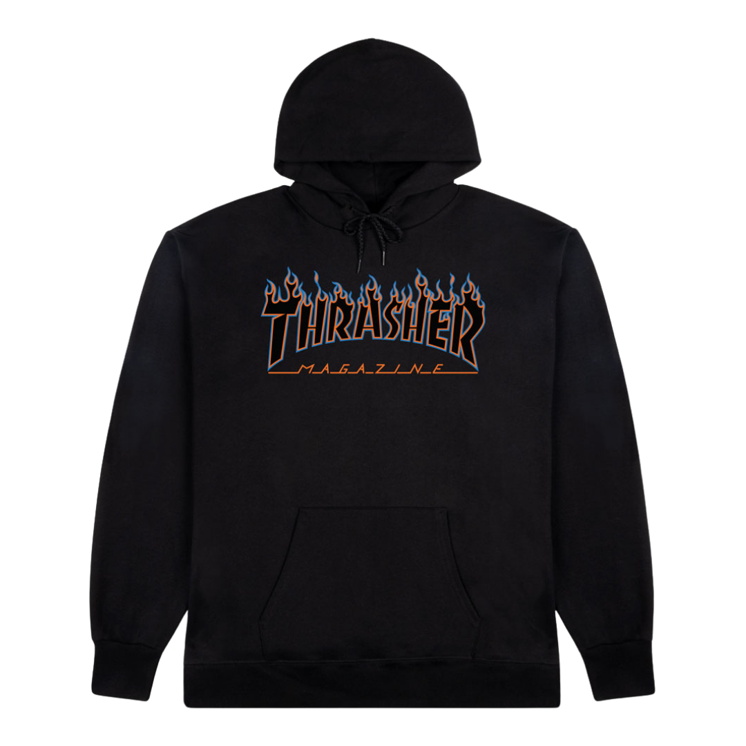 Flame Blue Orange Hoodie
