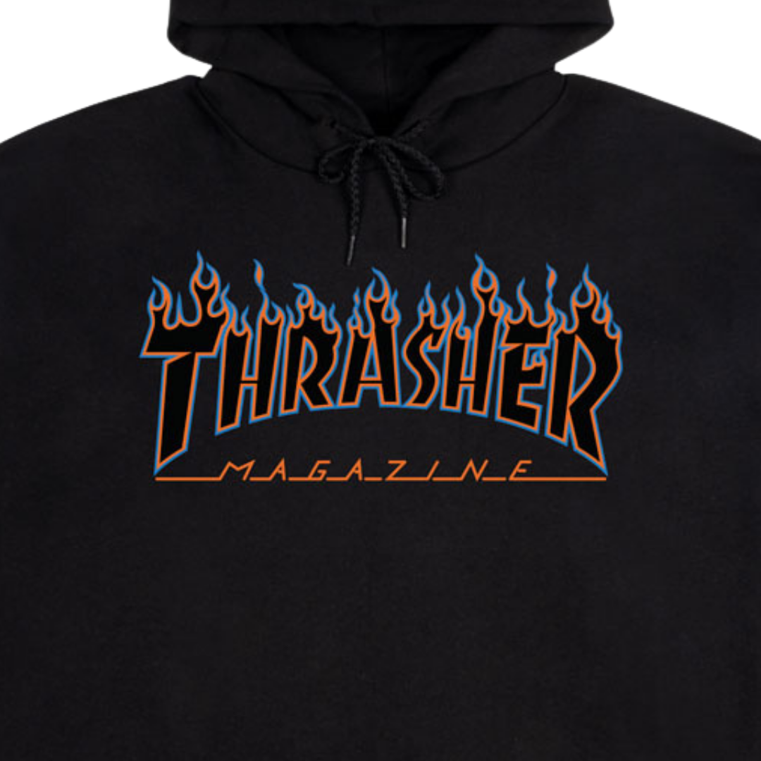 Flame Blue Orange Hoodie