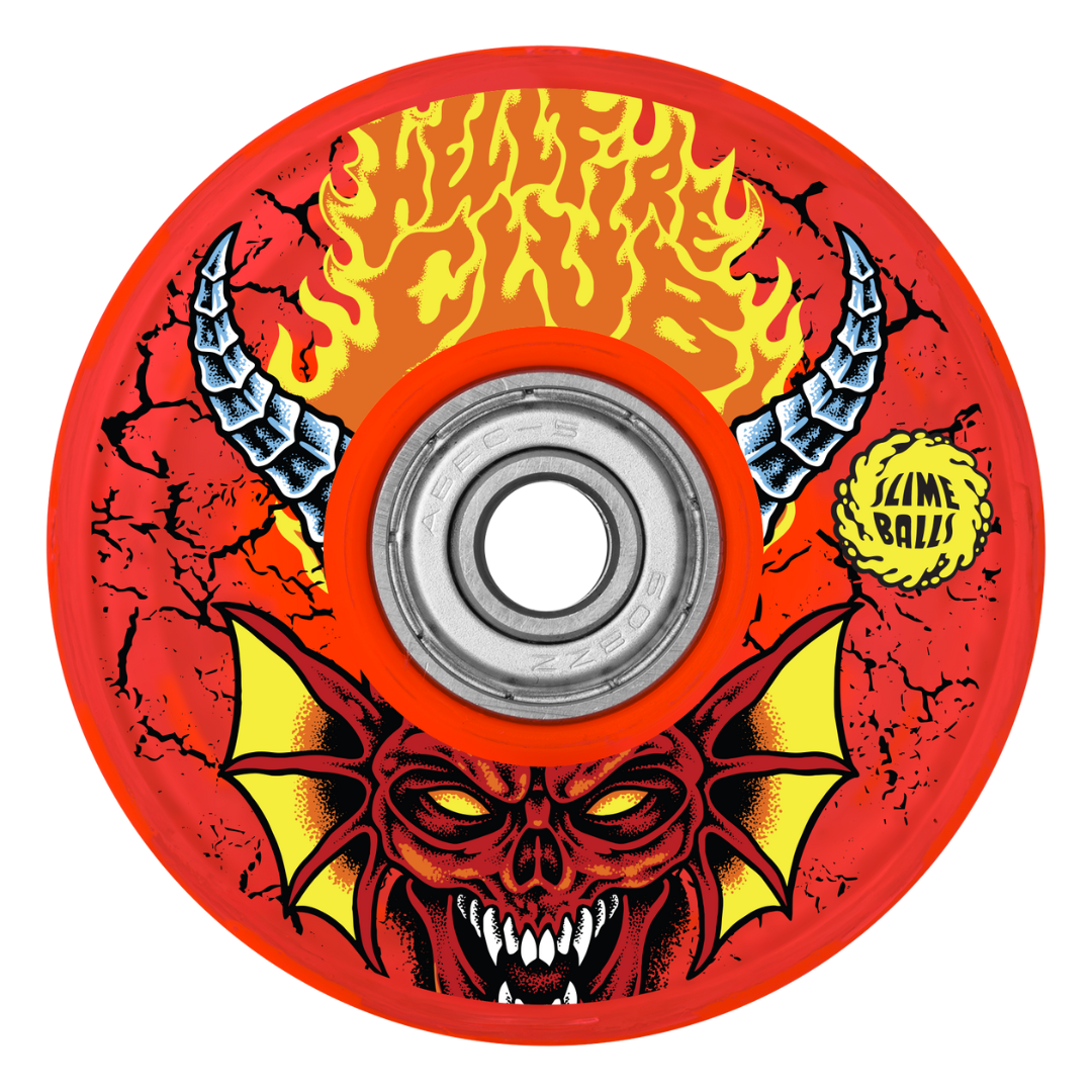 Santa Cruz x Stranger Things Hellfire Club Light-Up Wheels - 66mm