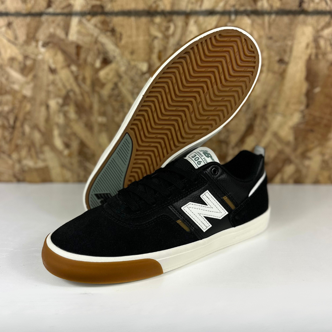 New Balance Numeric Jamie Foy NM306 - Black/White/Gum – Pharmacy New Balance Numeric Jamie Foy NM306 - Black/White/Gum – Pharmacy