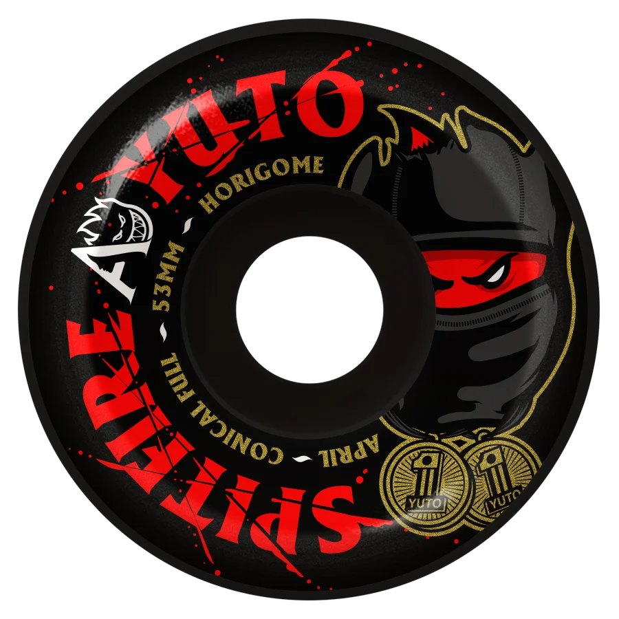 Yuto Black Formula Four Conical Full Wheels 99D - 53mm