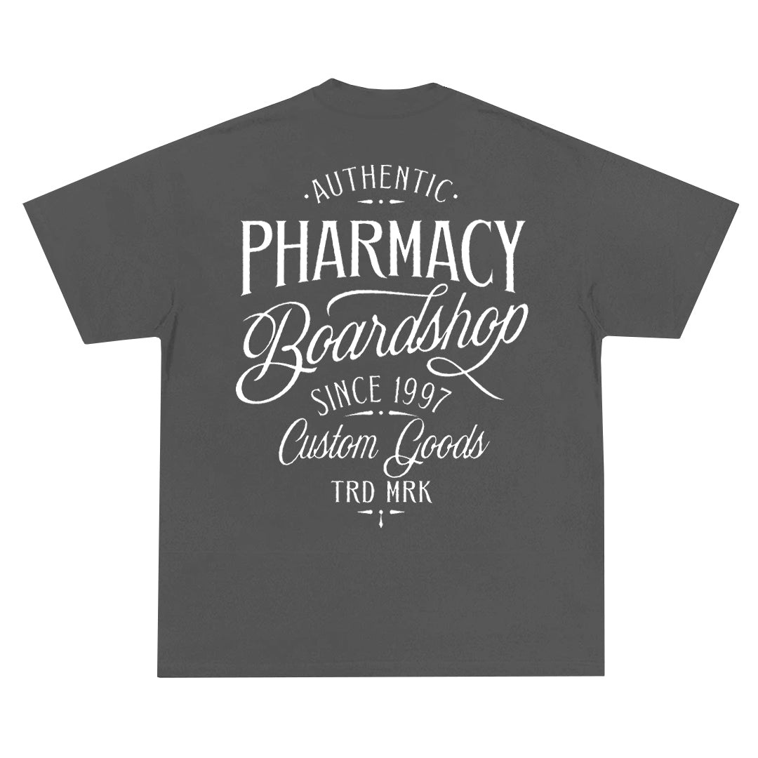 Pharmacy Authentic Tee in Overdye Grey