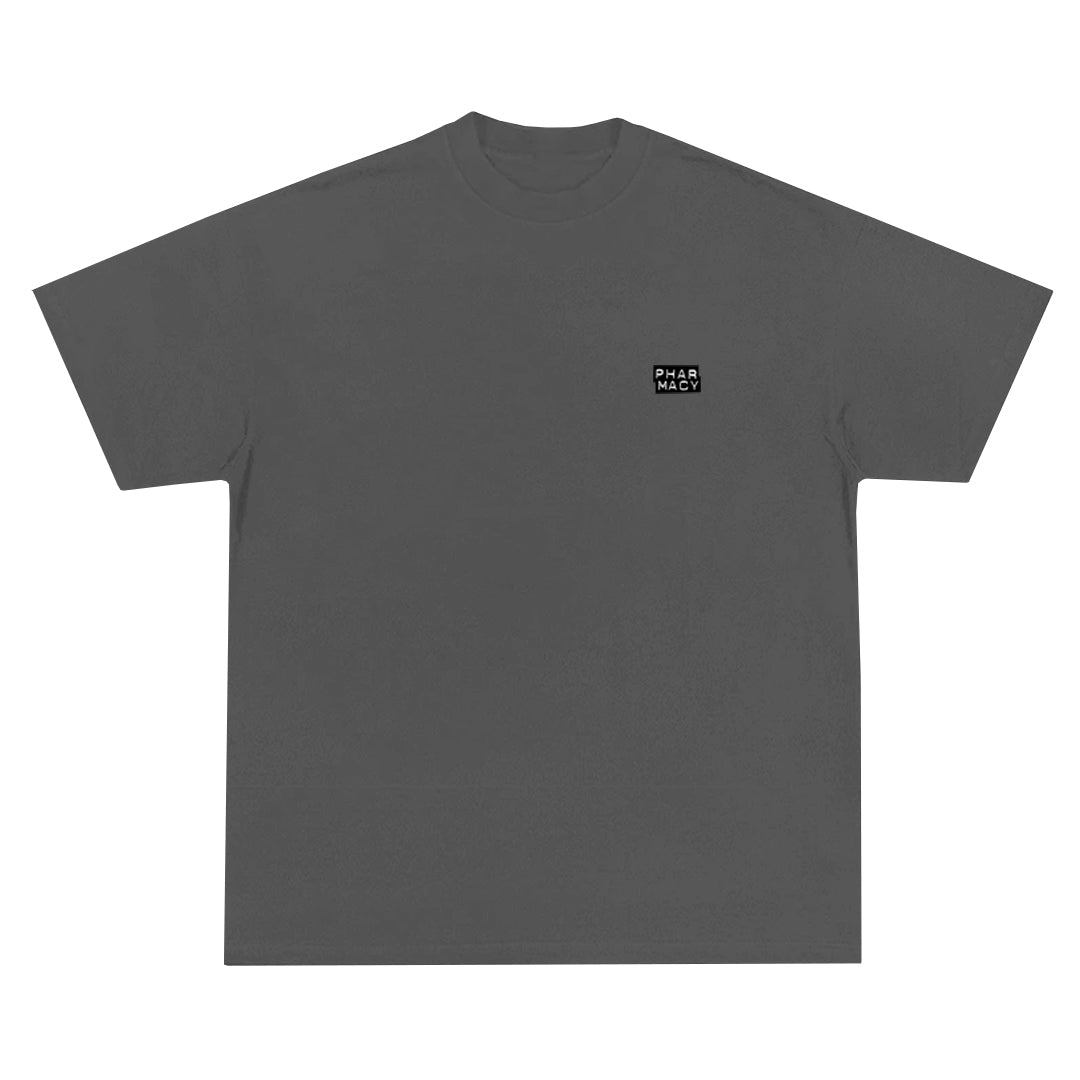 Pharmacy Essential Mini Stacked Tee in Charcoal Heather