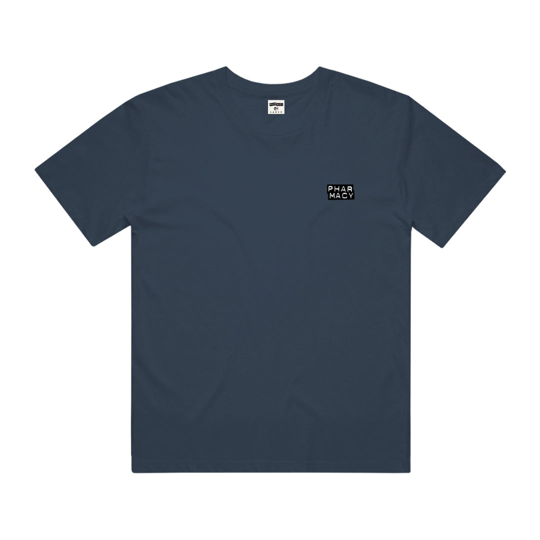 Pharmacy Essential Mini Stacked Tee in Slate