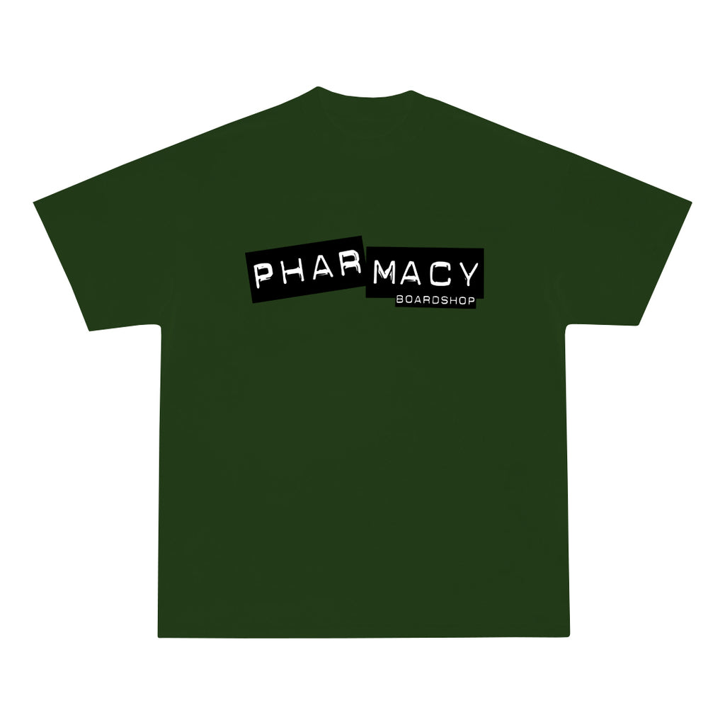 Pharmacy Punch Label Heavyweight Tee in Forest