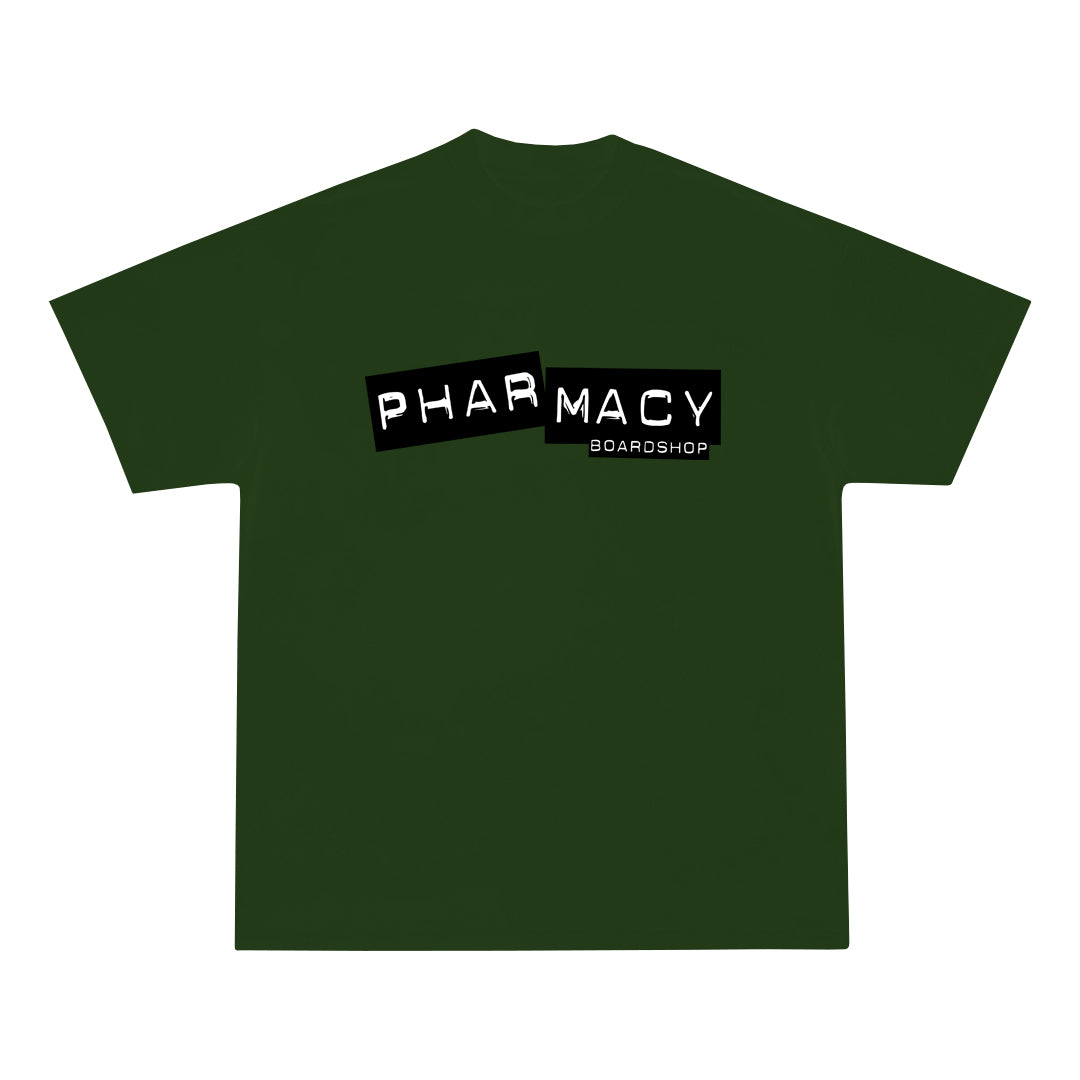 Pharmacy Punch Label Heavyweight Tee in Forest