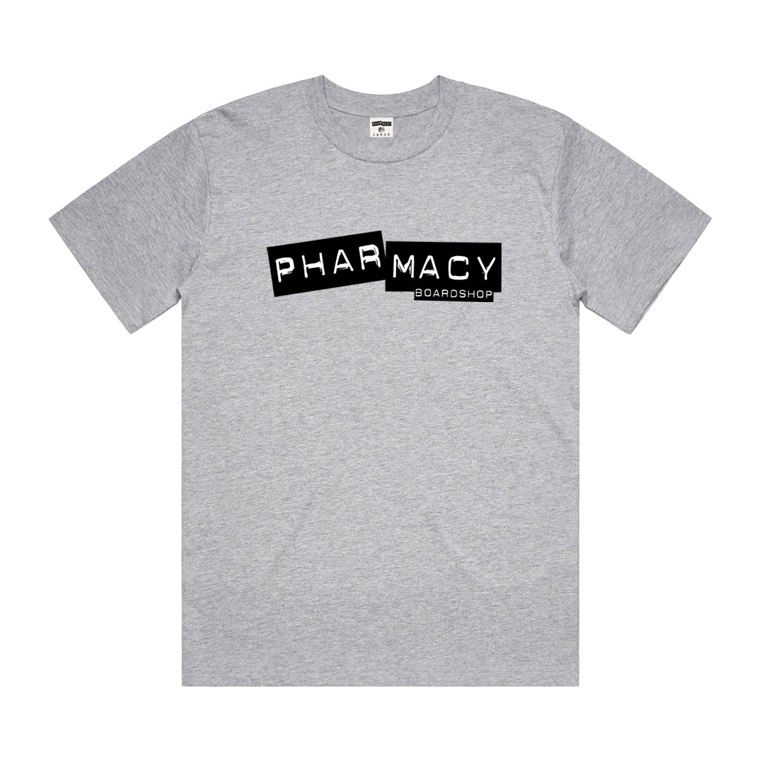 Pharmacy Punch Label Tee in Ash