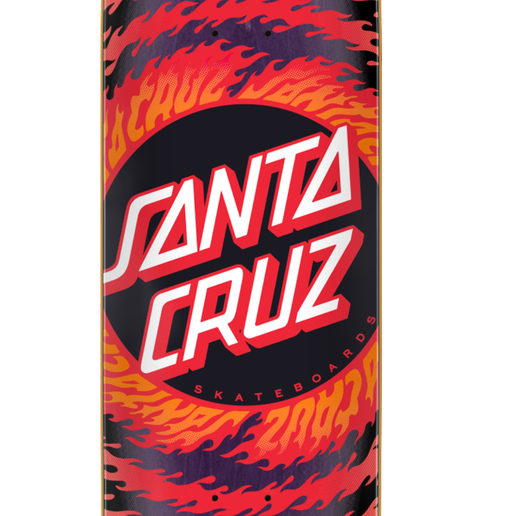 Santa Cruz Flame Ringed Dot Deck - 8.5