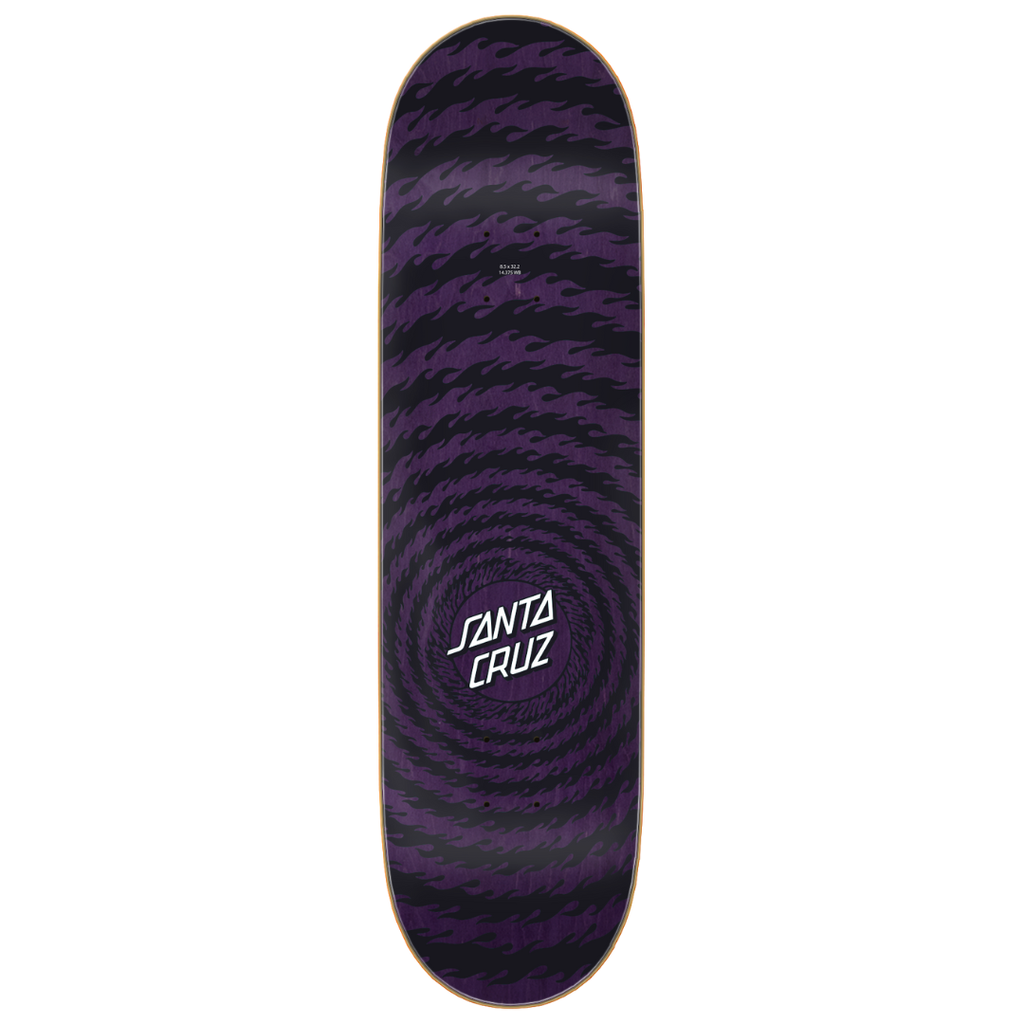 Santa Cruz Flame Ringed Dot Deck - 8.5