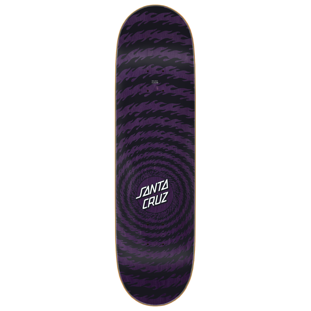 Santa Cruz Flame Ringed Dot Deck - 8.5