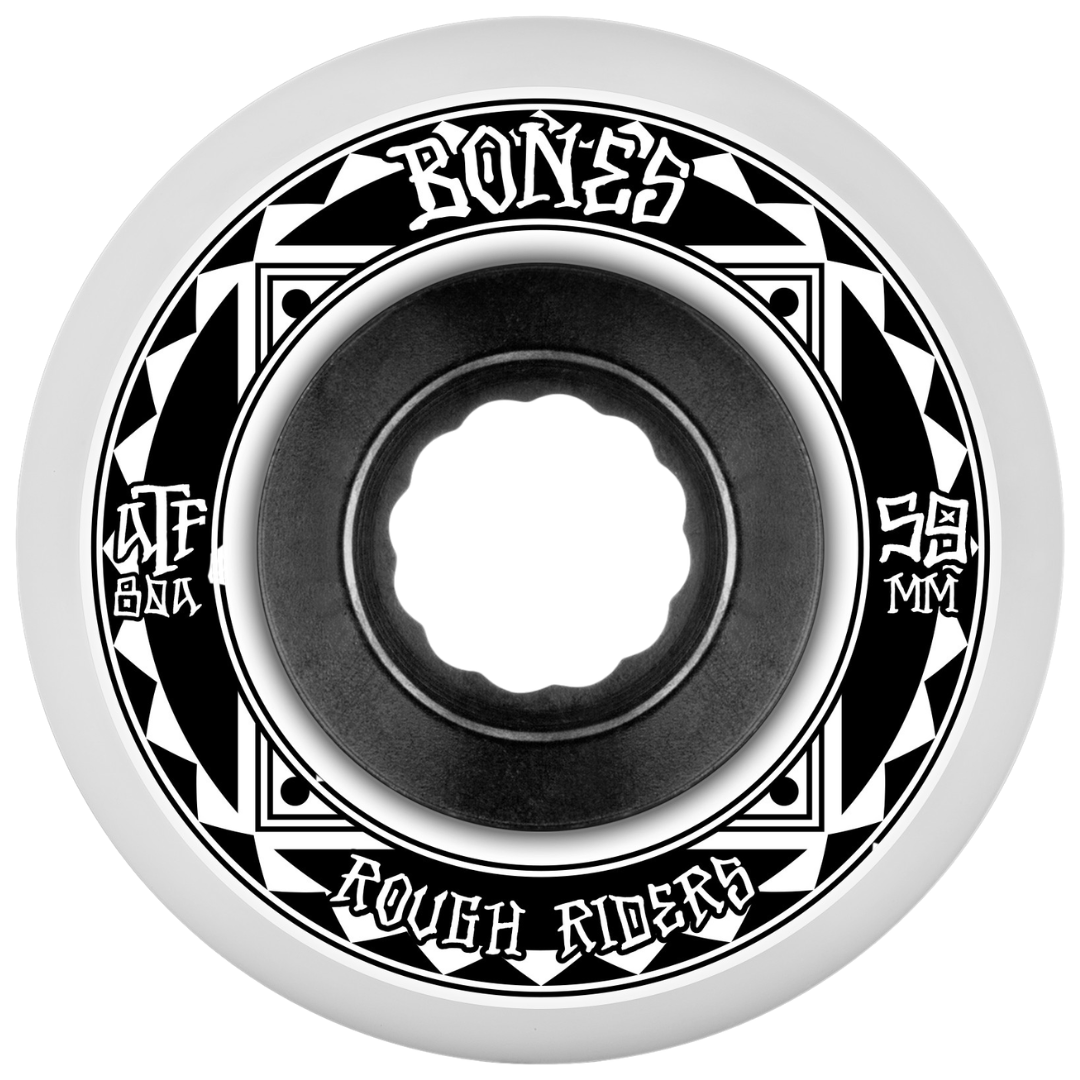 Bones Rough Rider ATF Wheel White 59mm