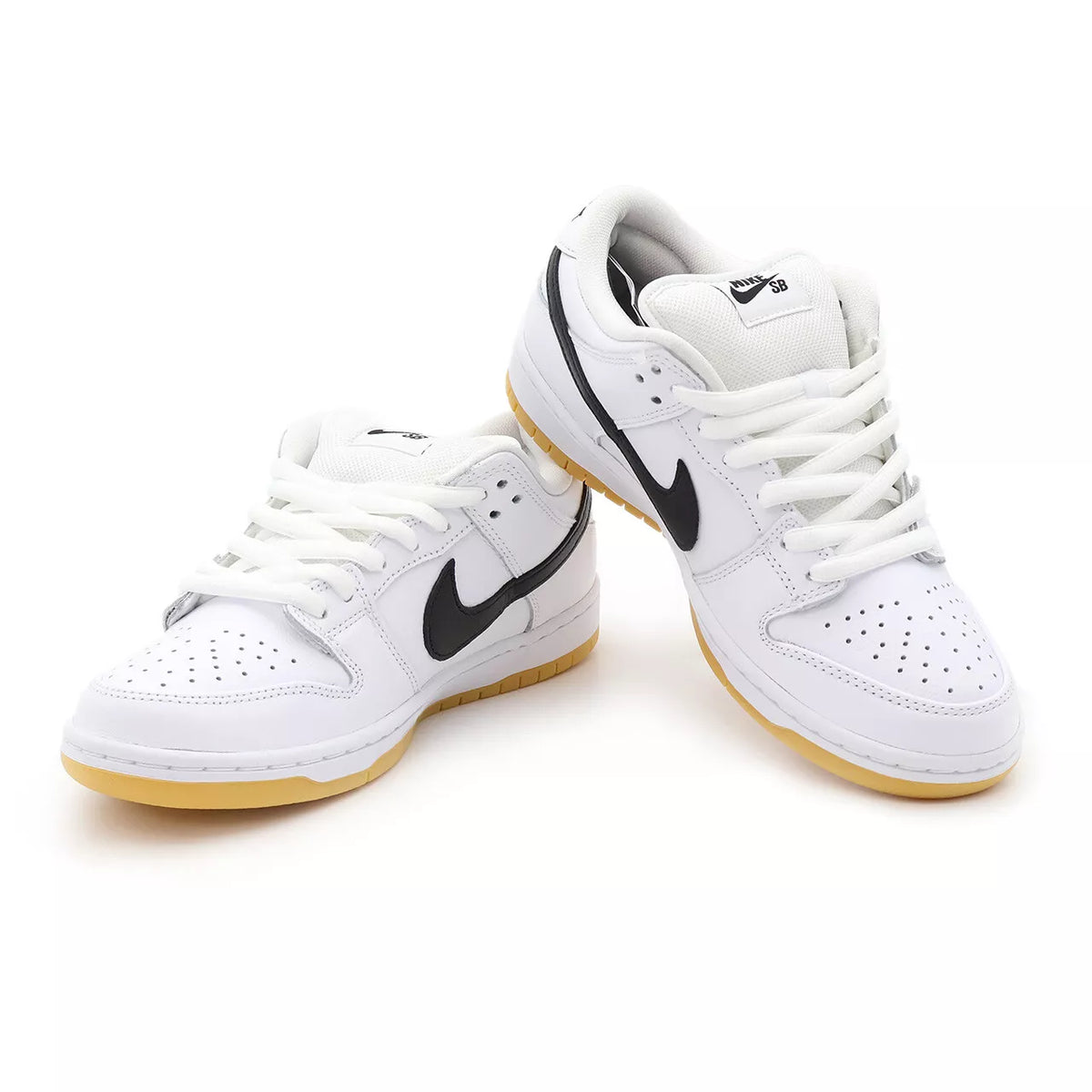 Nike SB Dunk Low Pro (White/Black/White/Gum)