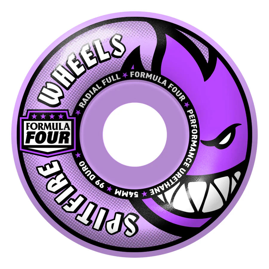 Formula Four Light Purple Radial Full Wheel - 54mm