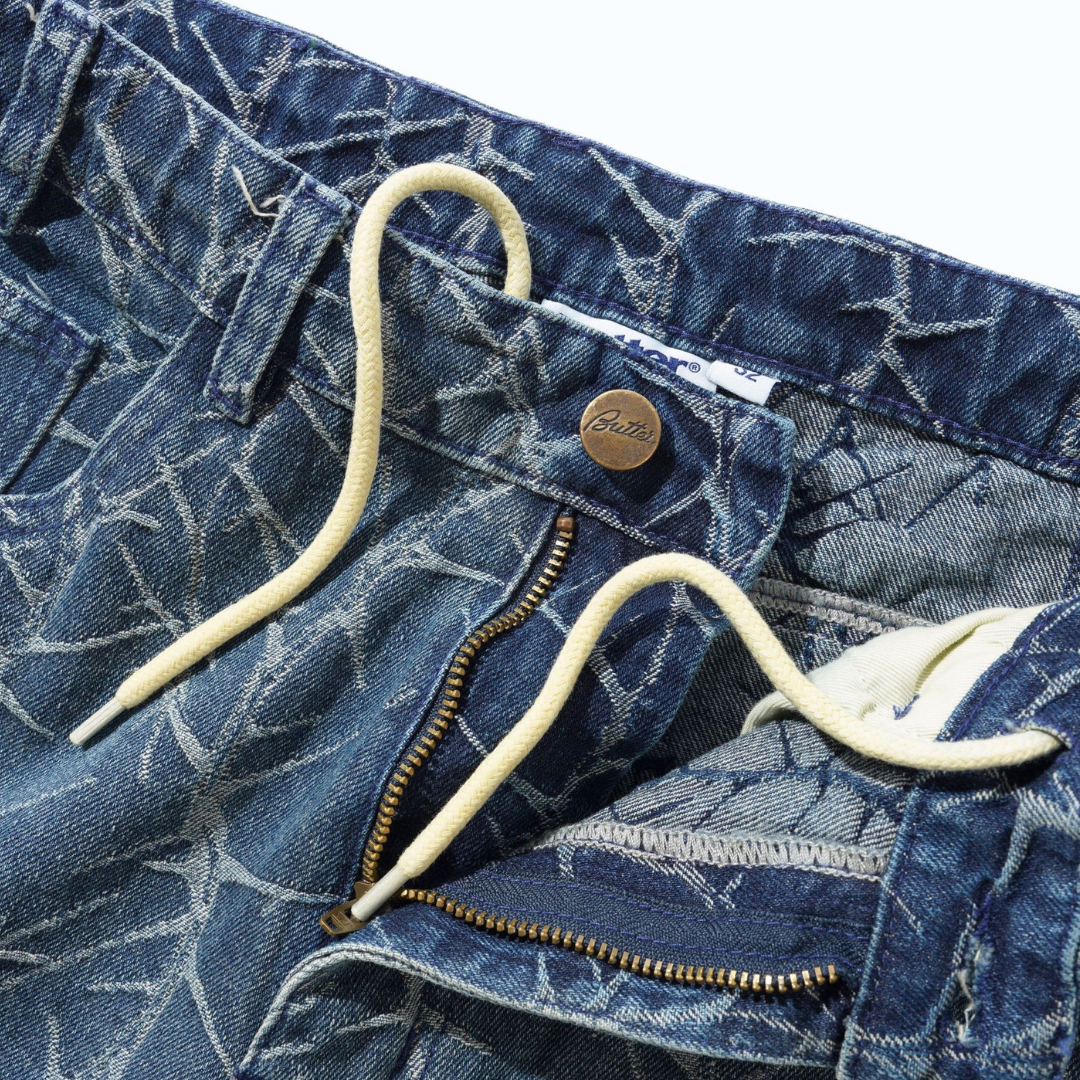 Thorn Camo Wide Cut Denim Jeans