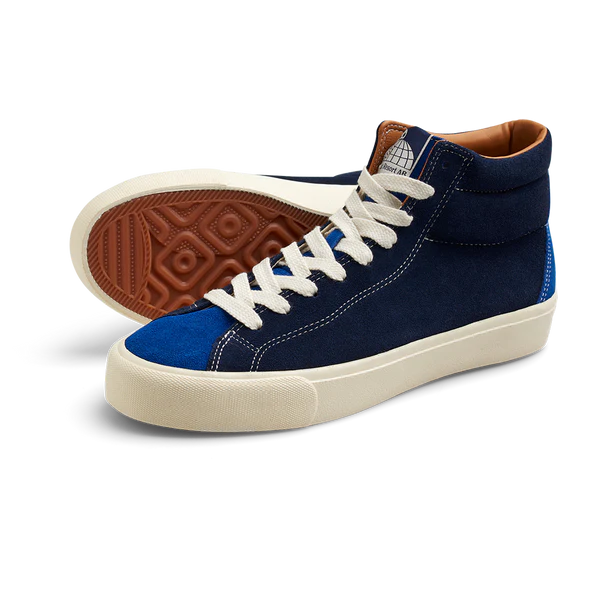 Last Resort AB VM003 Suede High Skate Shoes (Duo Blue/White