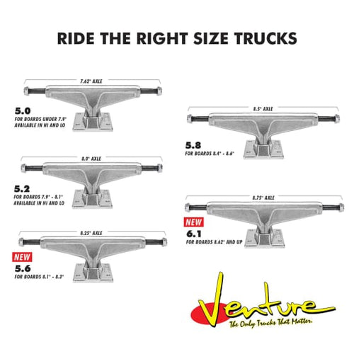 Venture All Polished V-Light Trucks (5.2-5.6)