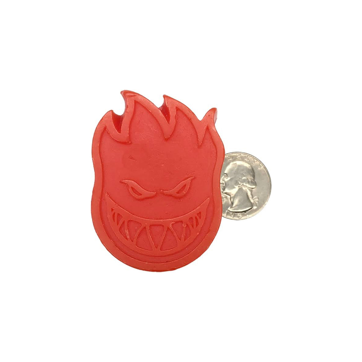 Flame head shaped skate wax  in red