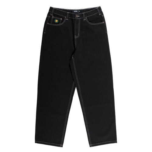 Theories Plaza Jeans Contrast Stitch Pant (Black)