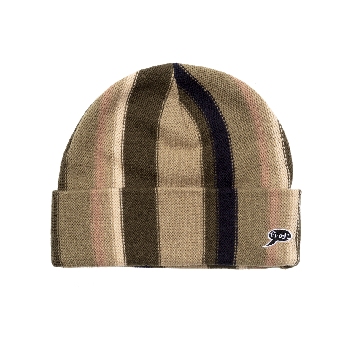 Frog Vertical Stripe Beanie (2 Colors)